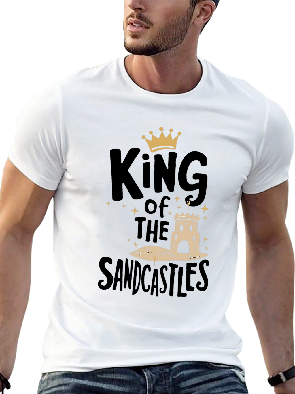 King of the Sandcastles Black Graphic T-Shirt