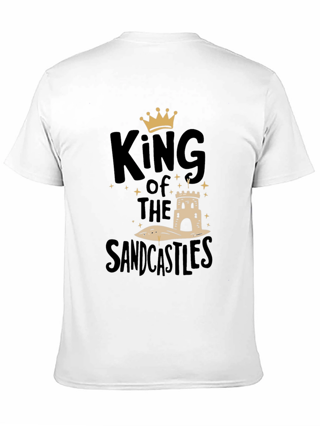 King of the Sandcastles Black Graphic T-Shirt