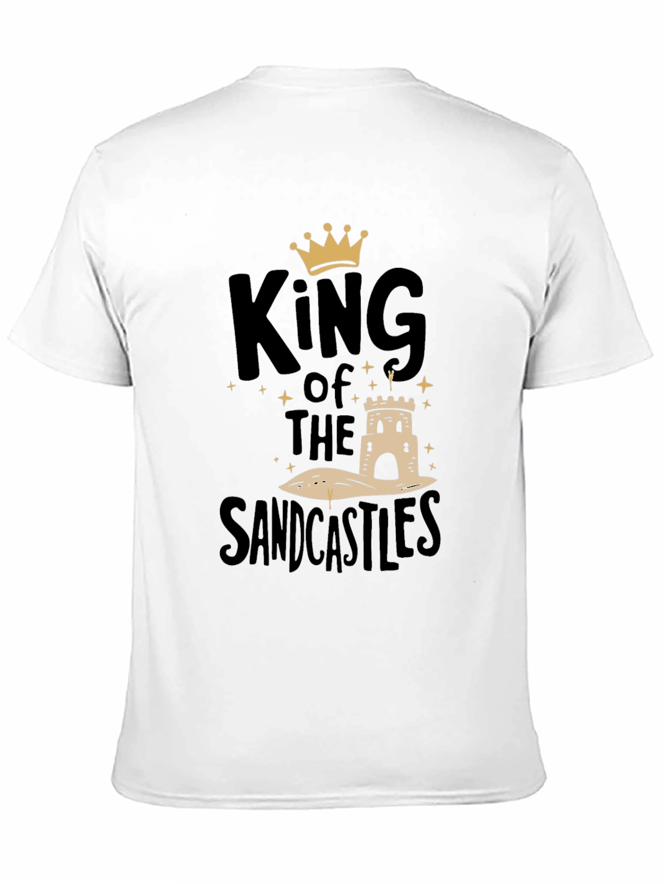 King of the Sandcastles Black Graphic T-Shirt