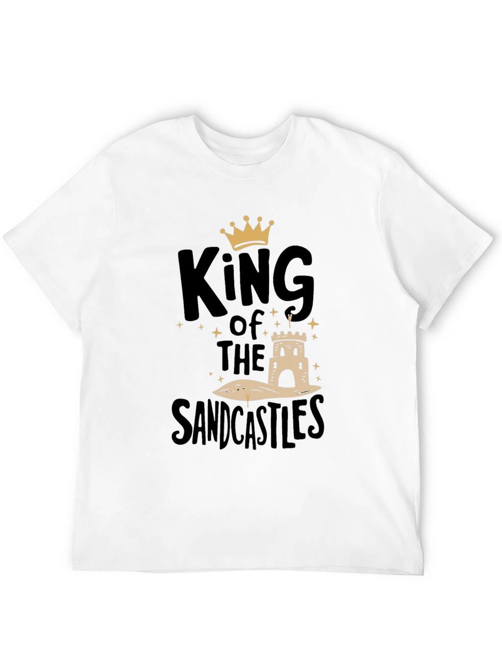 King of the Sandcastles Black Graphic T-Shirt