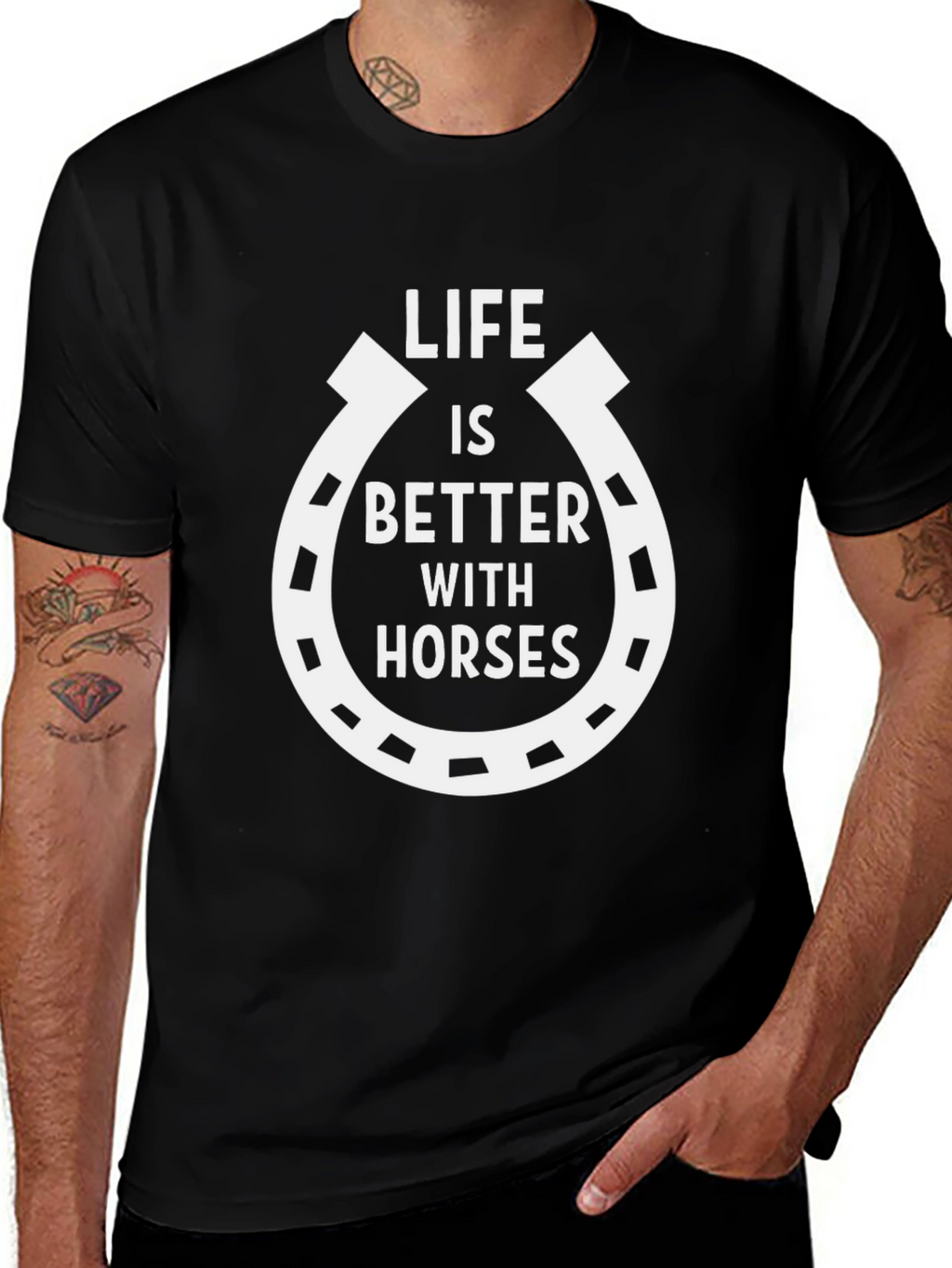 Life is Better With Horses Graphic Tee