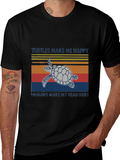 Turtles Make Me Happy Graphic T-Shirt