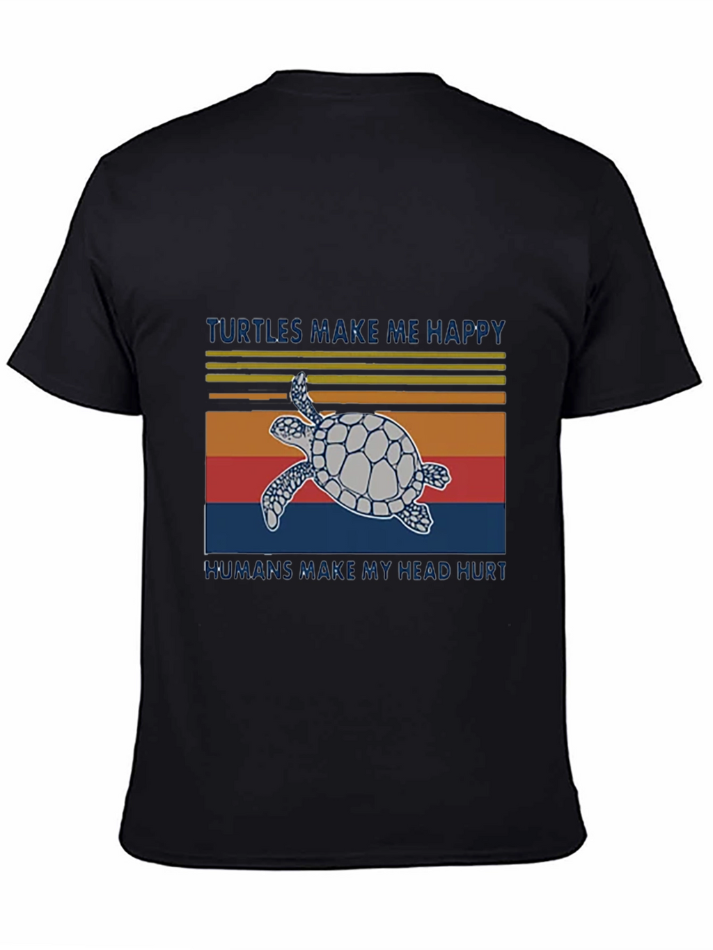 Turtles Make Me Happy Graphic T-Shirt