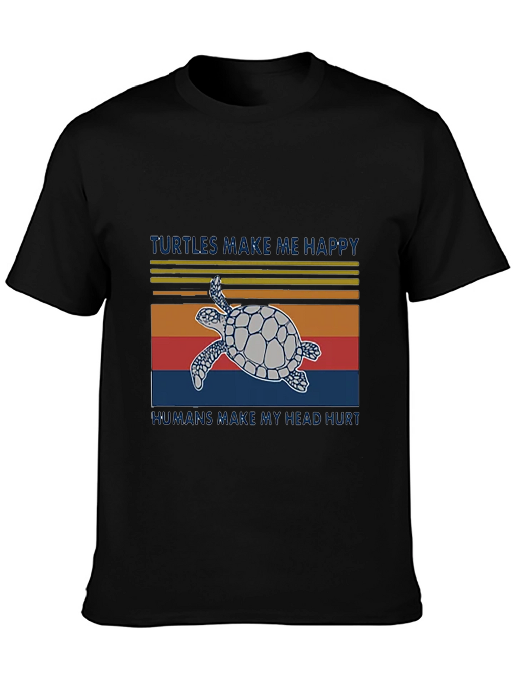 Turtles Make Me Happy Graphic T-Shirt