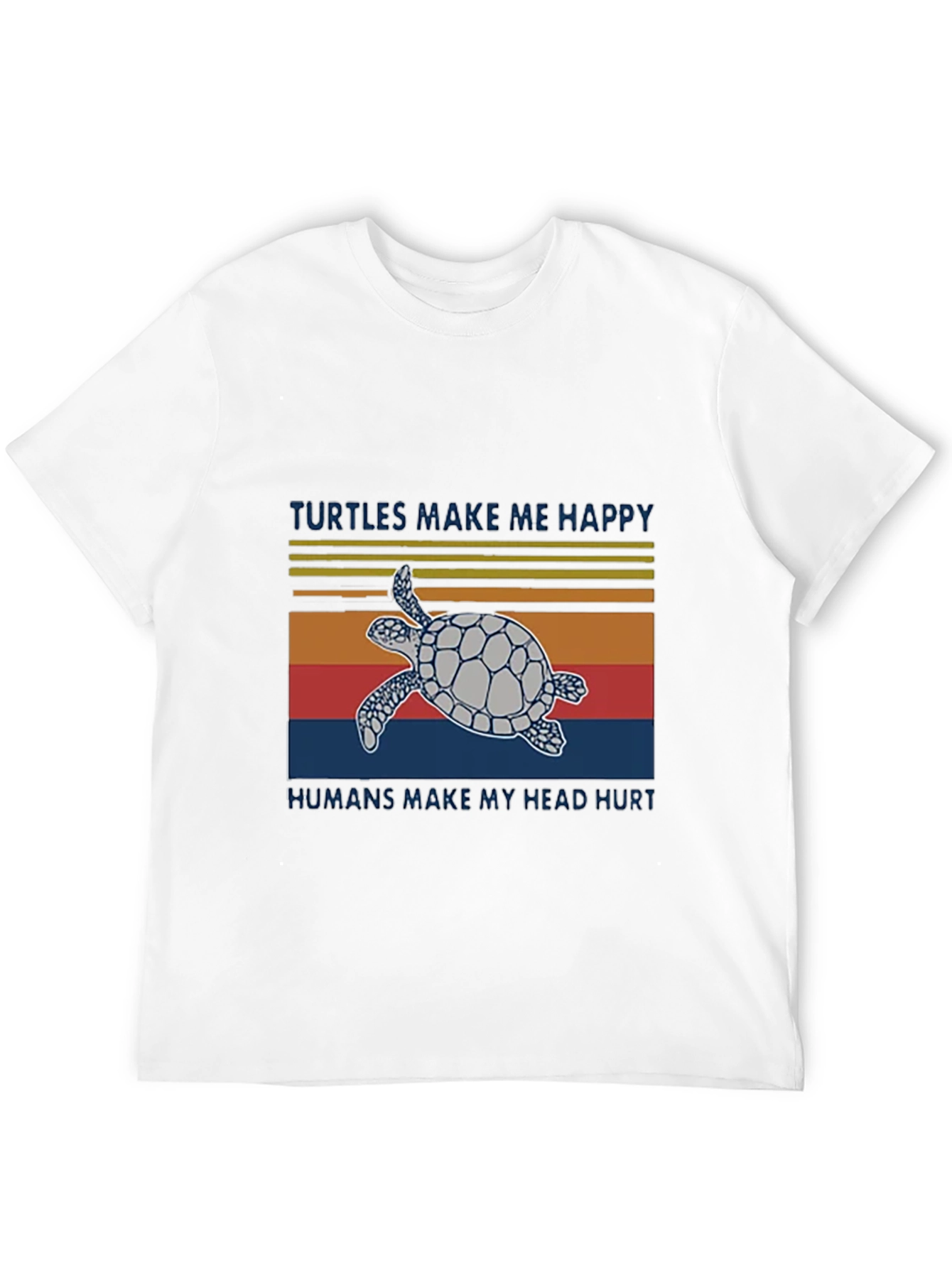 Turtles Make Me Happy Graphic T-Shirt