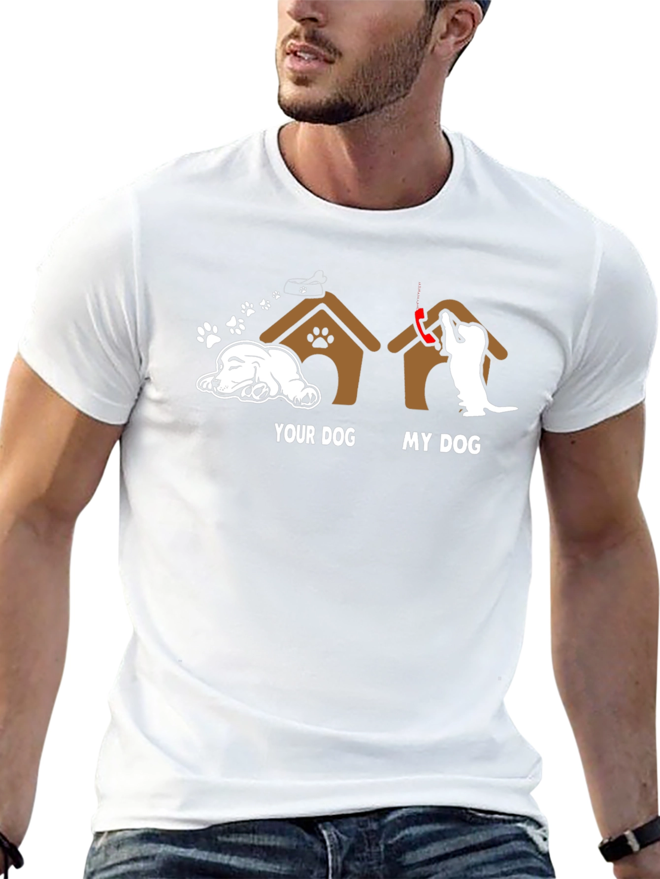 Your Dog vs. My Dog Black Graphic Tee
