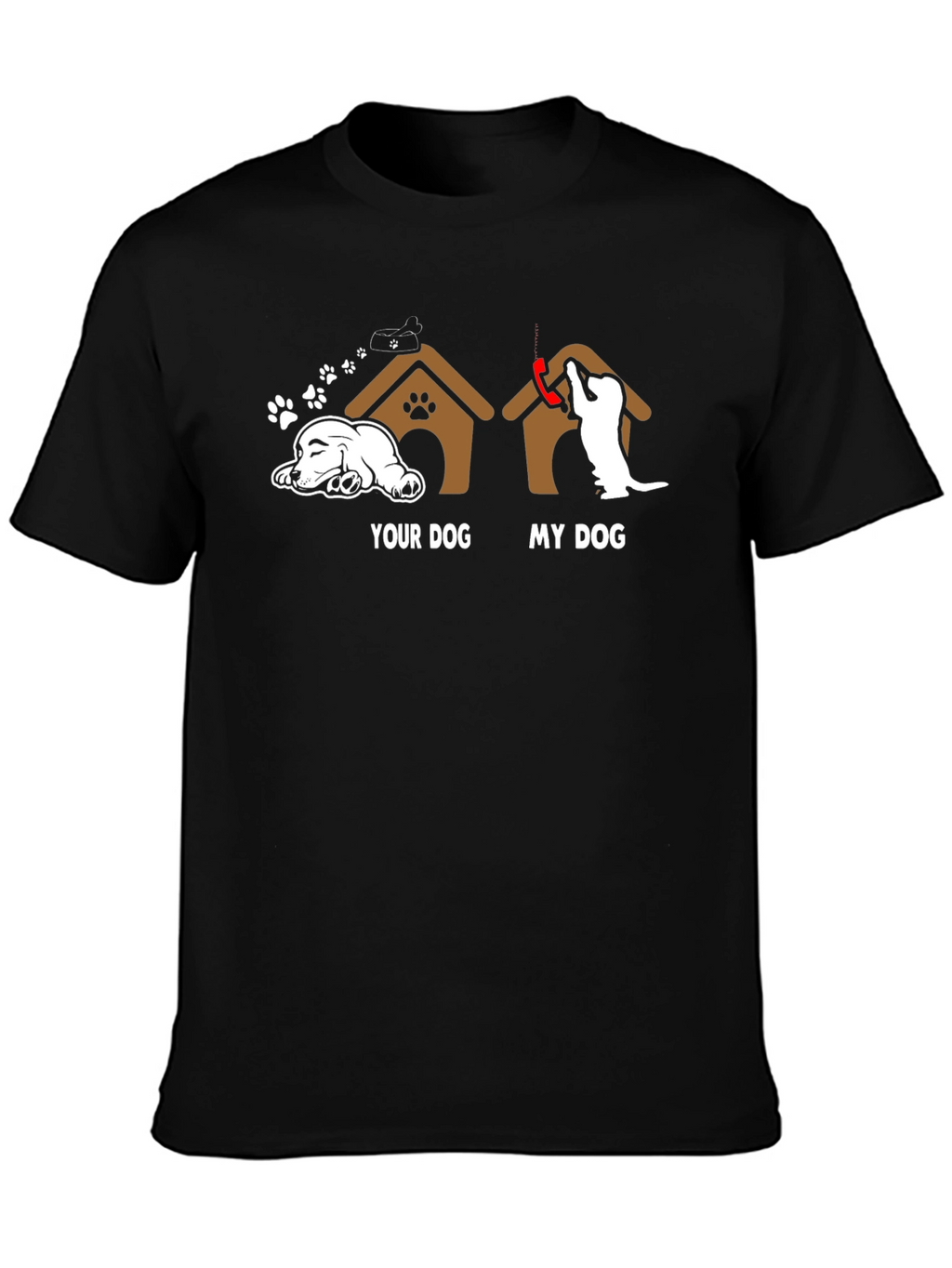 Your Dog vs. My Dog Black Graphic Tee