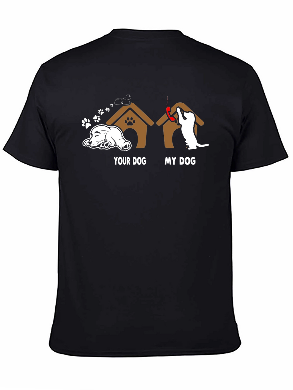 Your Dog vs. My Dog Black Graphic Tee
