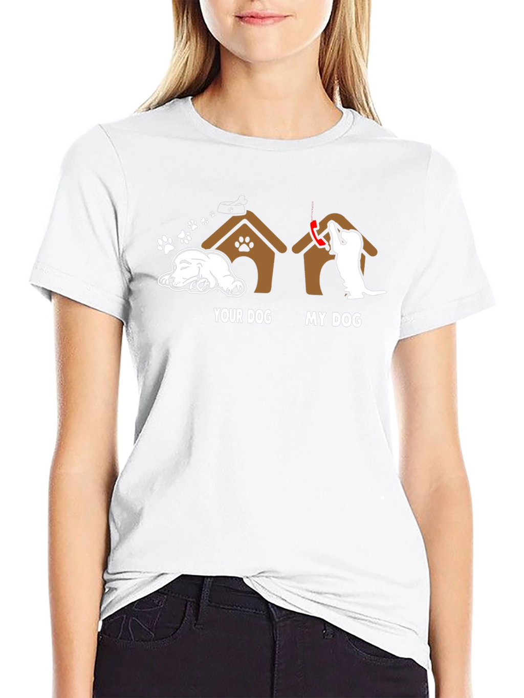 Your Dog vs. My Dog Black Graphic Tee