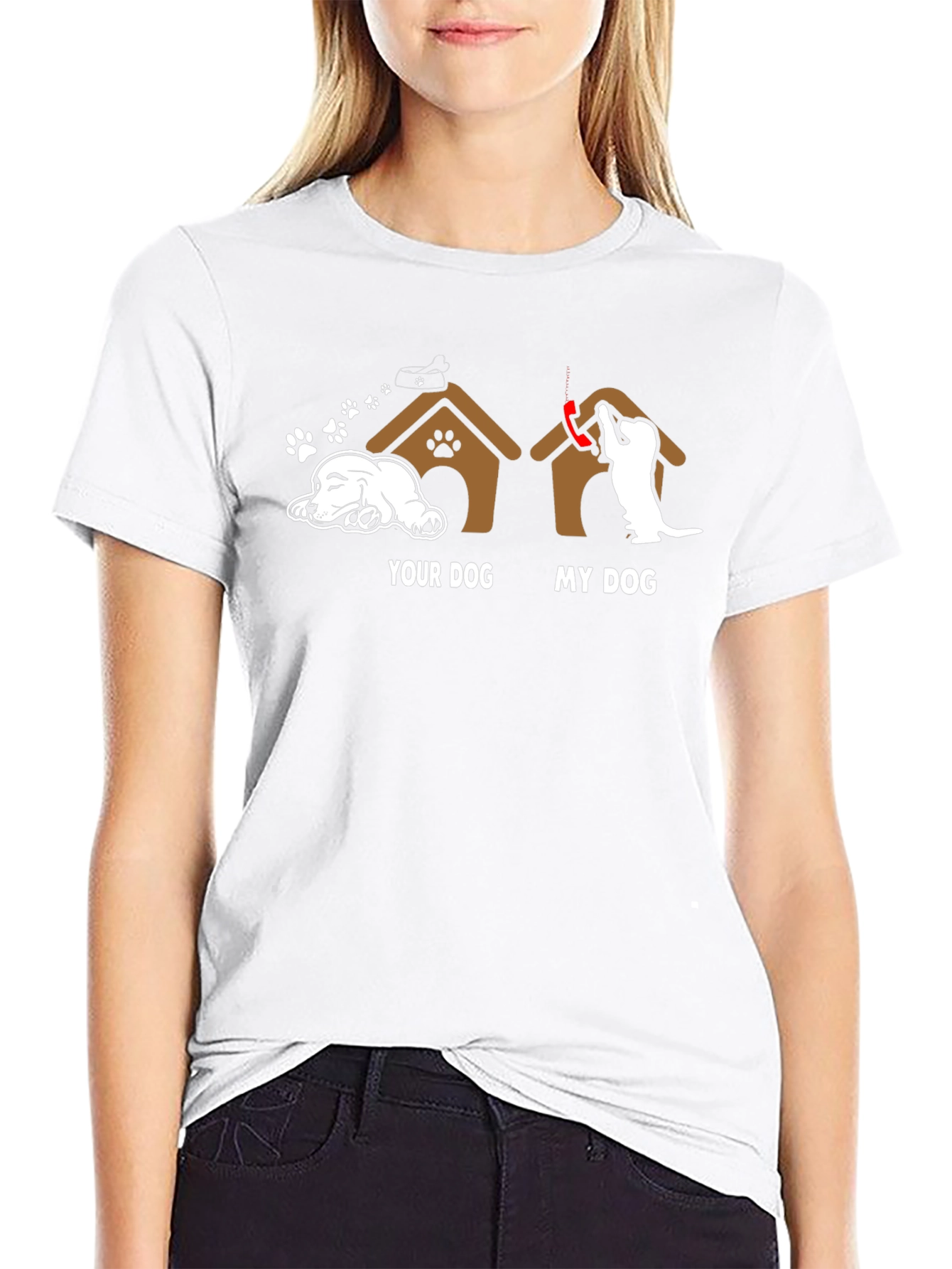 Your Dog vs. My Dog Black Graphic Tee