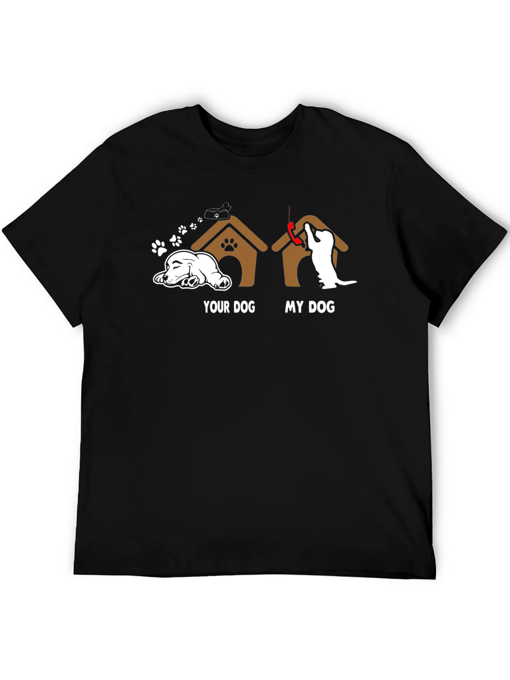 Your Dog vs. My Dog Black Graphic Tee