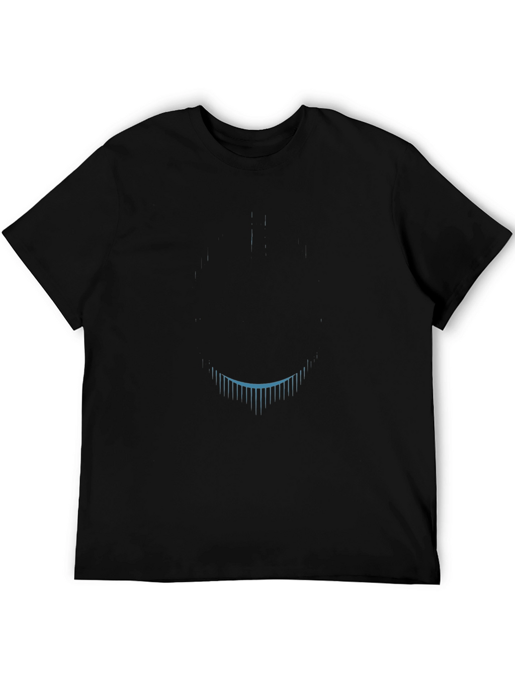 Mens Black Graphic Tee - Modern Design