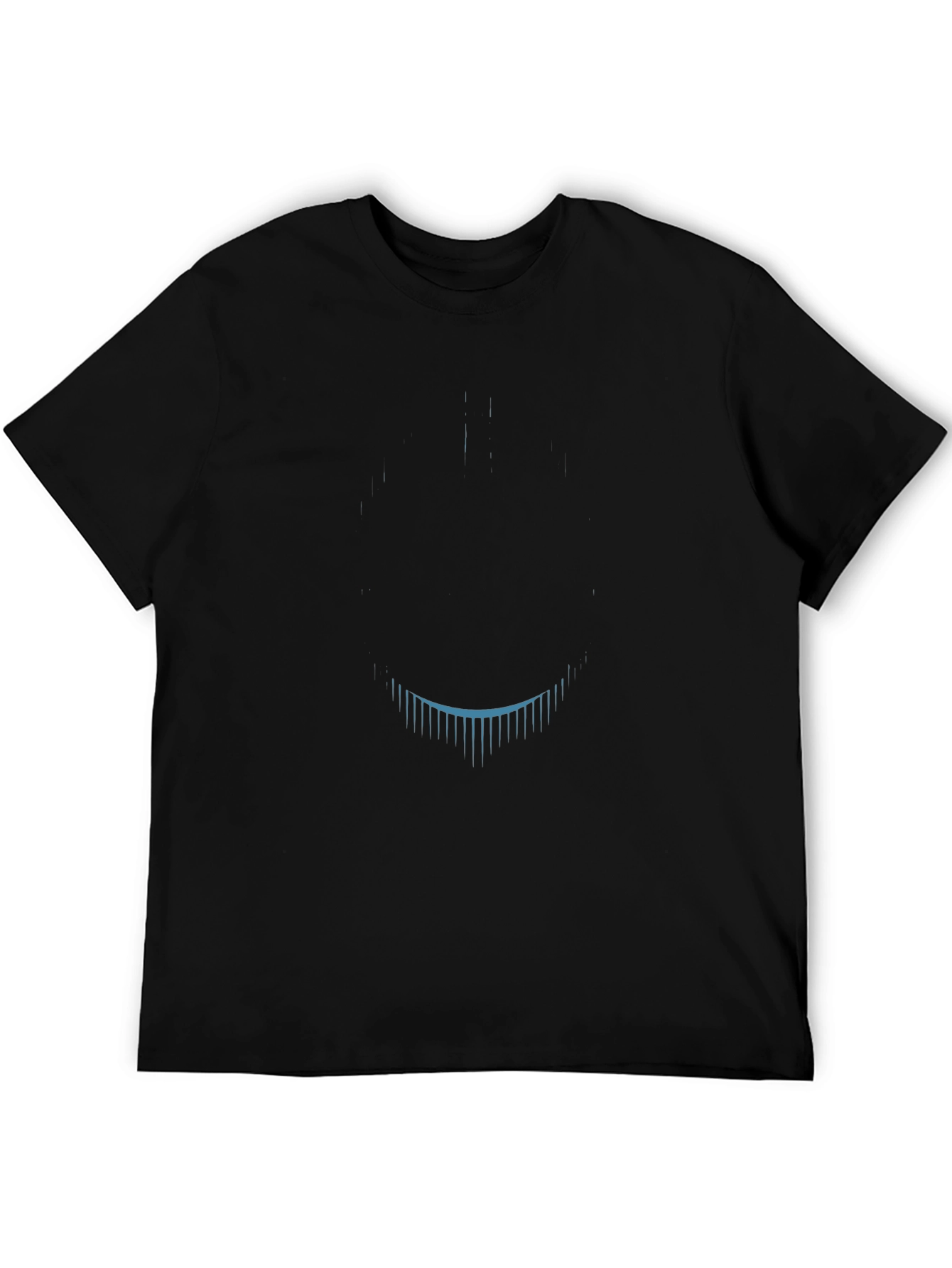 Mens Black Graphic Tee - Modern Design