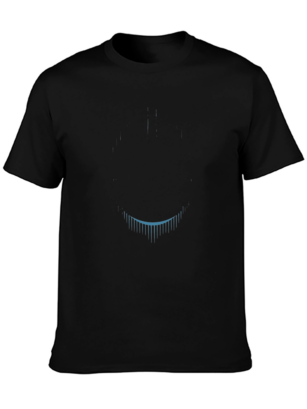 Mens Black Graphic Tee - Modern Design