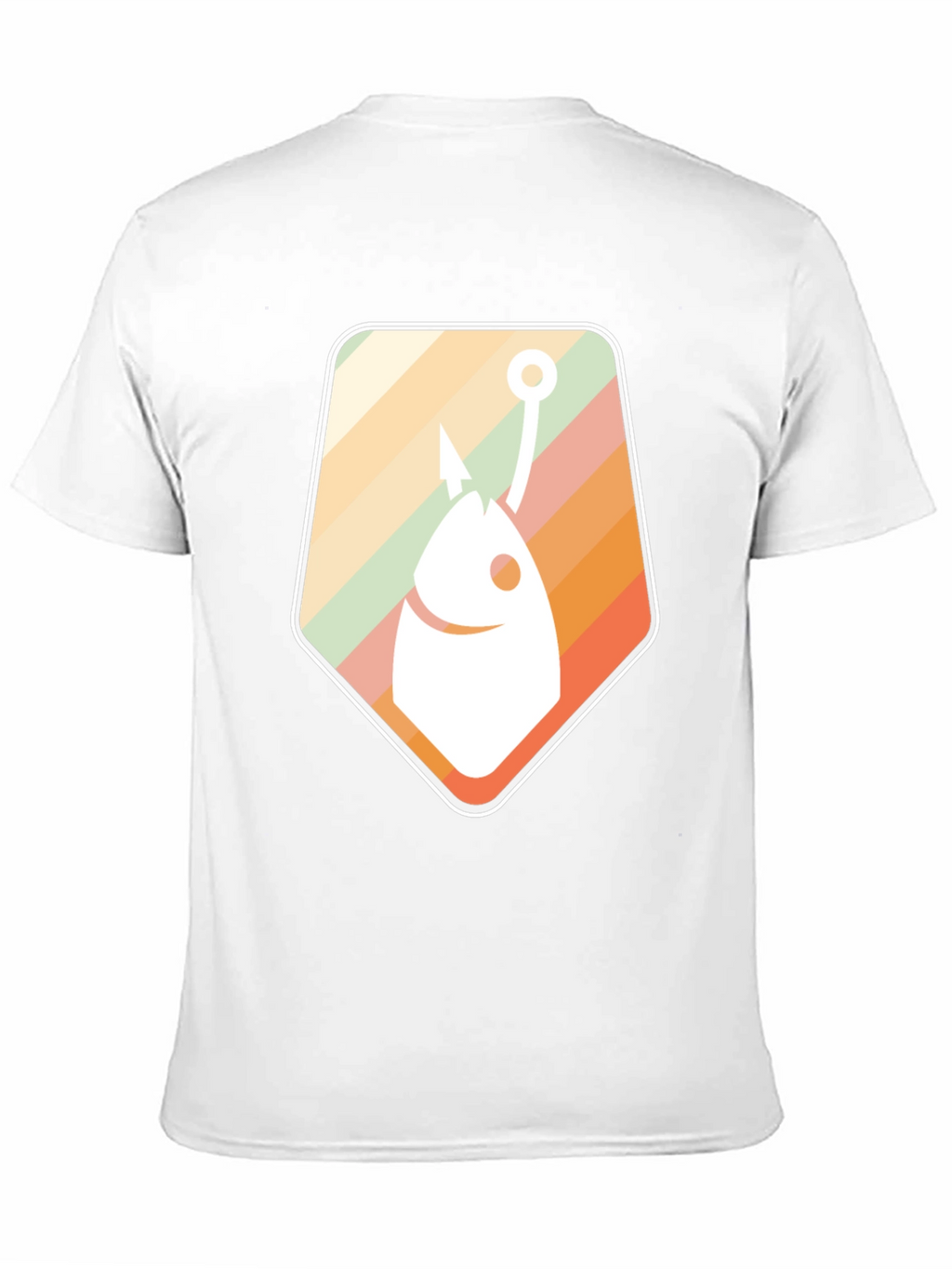 Retro Fish Hook Graphic Tee - Cool Fishing T-Shirt