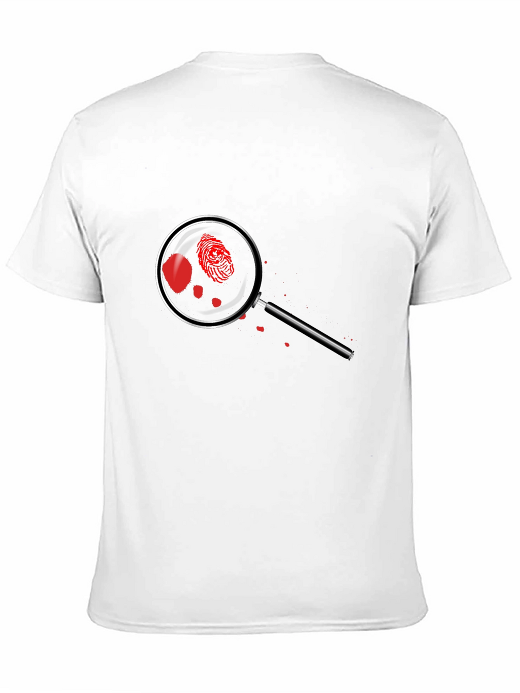 Crime Scene T-Shirt - Detective Magnifying Glass Design