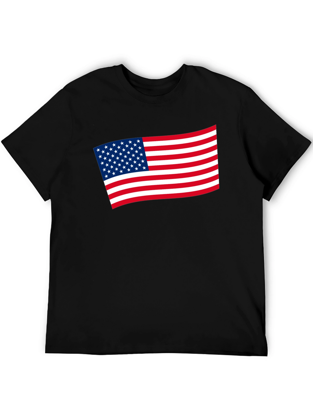 American Flag Graphic Tee - Black Patriotic Shirt