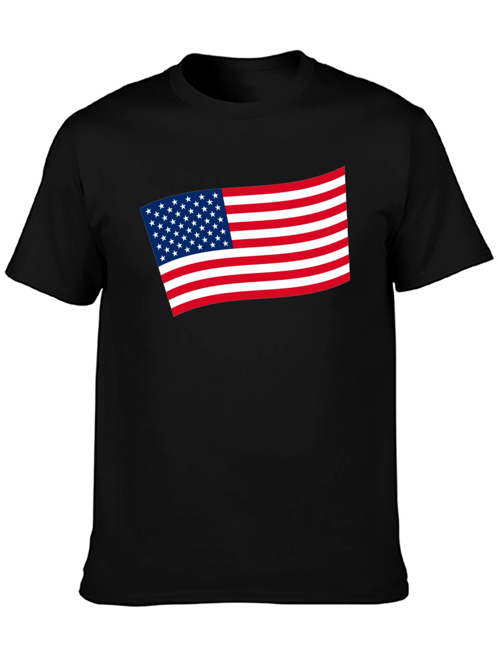 American Flag Graphic Tee - Black Patriotic Shirt