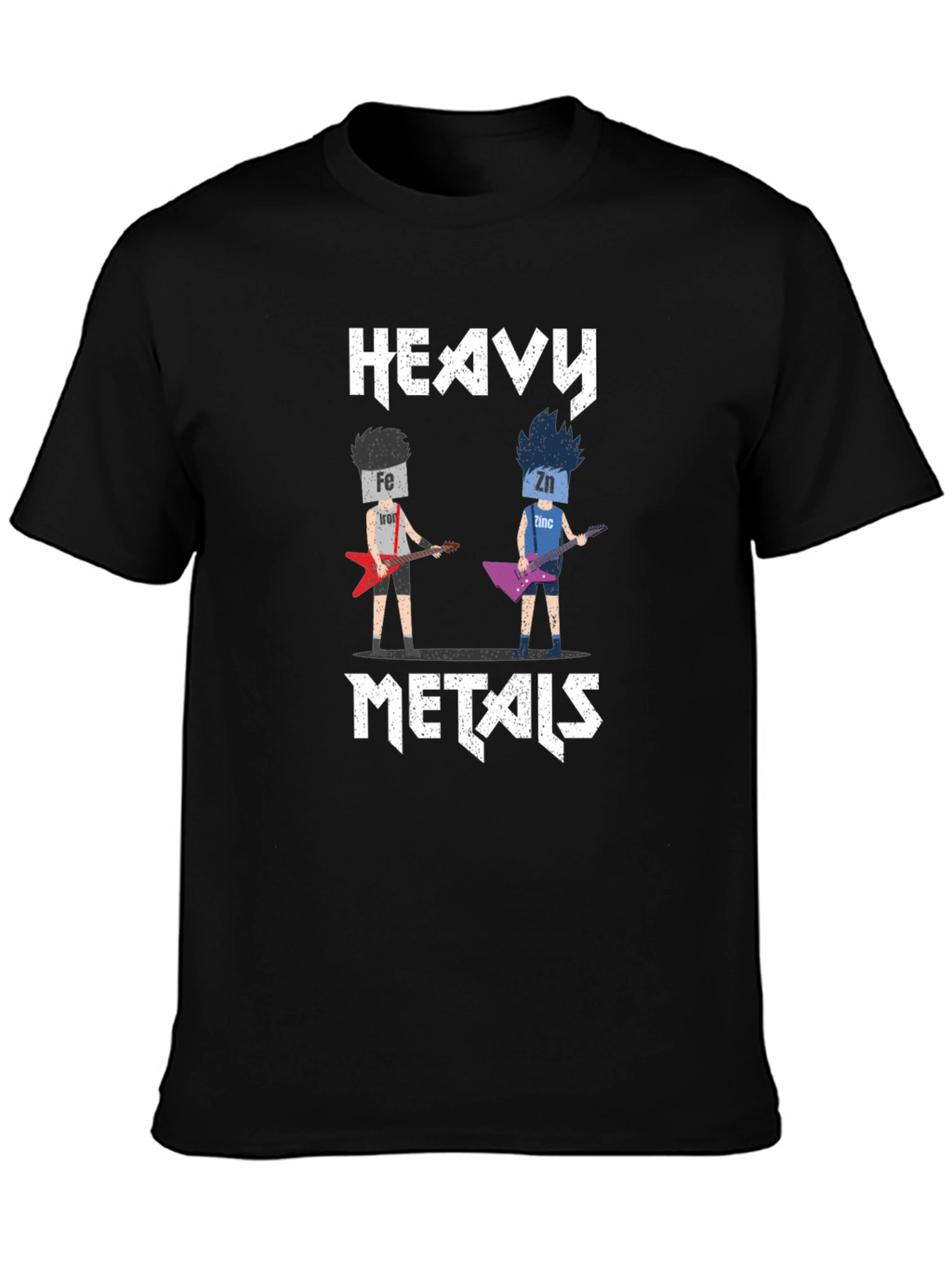 Heavy Metals Rock Band T-Shirt - Chemistry Pun