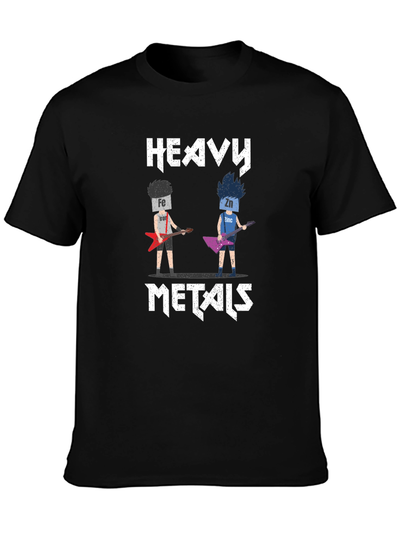Heavy Metals Rock Band T-Shirt - Chemistry Pun