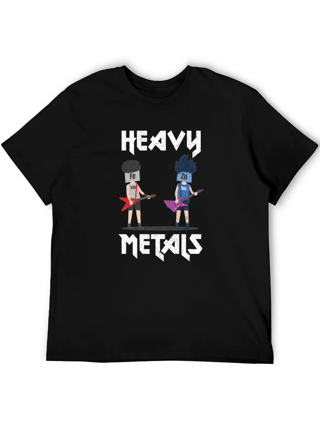 Heavy Metals Rock Band T-Shirt - Chemistry Pun