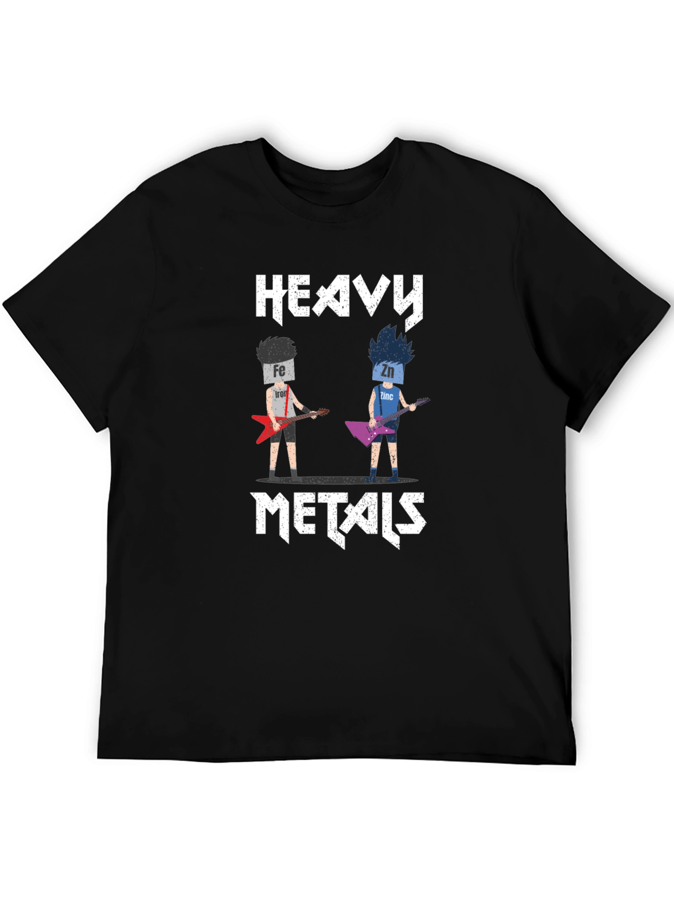 Heavy Metals Rock Band T-Shirt - Chemistry Pun