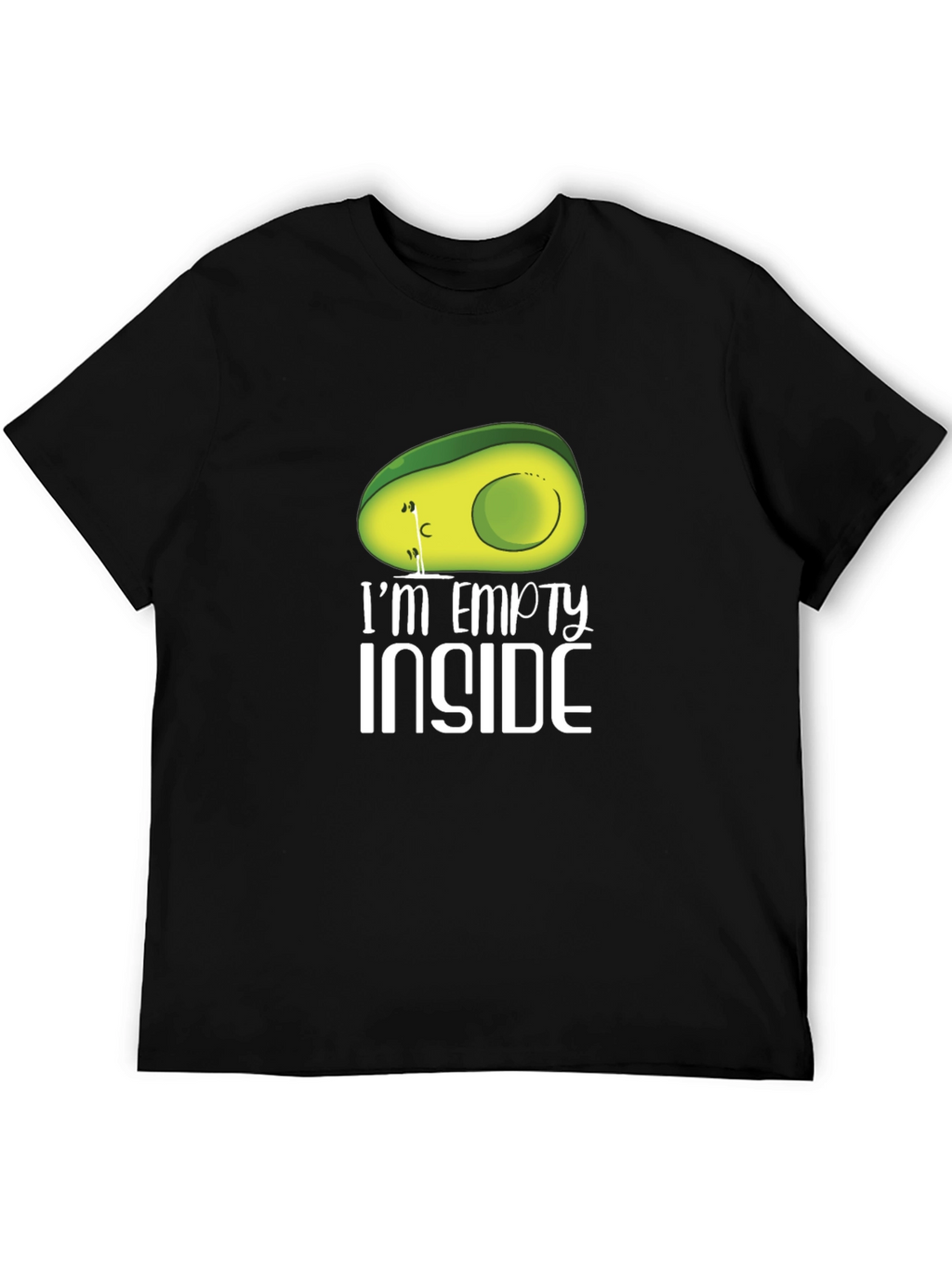 Empty Inside Avocado Graphic T-Shirt - Unisex