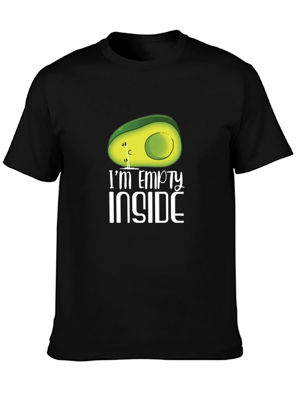 Empty Inside Avocado Graphic T-Shirt - Unisex
