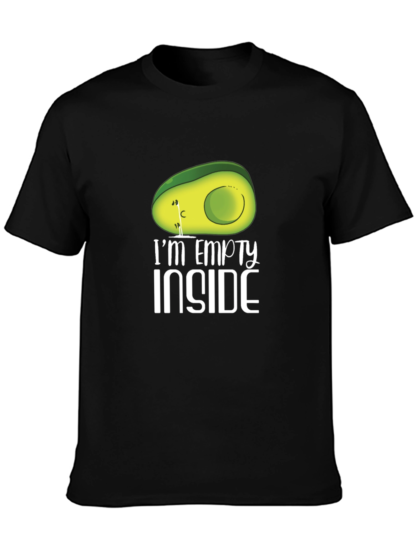 Empty Inside Avocado Graphic T-Shirt - Unisex