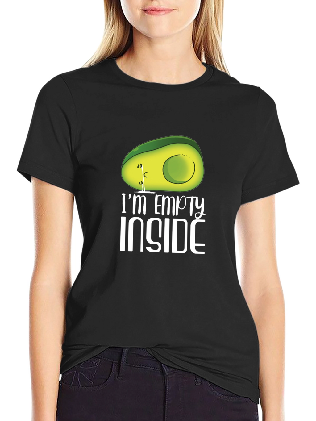 Empty Inside Avocado Graphic T-Shirt - Unisex