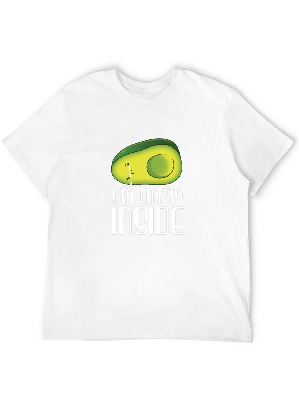Empty Inside Avocado Graphic T-Shirt - Unisex