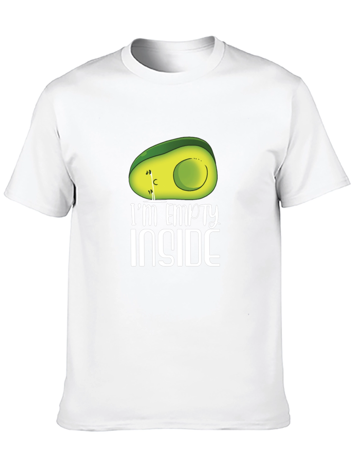Empty Inside Avocado Graphic T-Shirt - Unisex