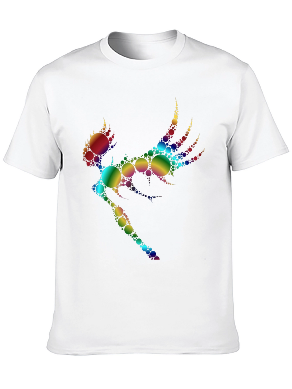 Rainbow Circle Fairy Graphic Tee - Black