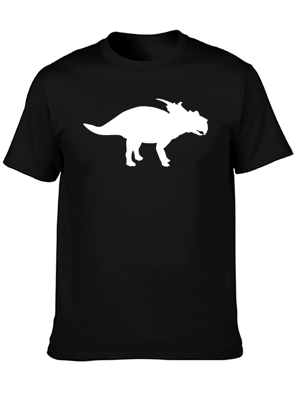 Dinosaur Silhouette Graphic Tee - Stylish Black T-Shirt