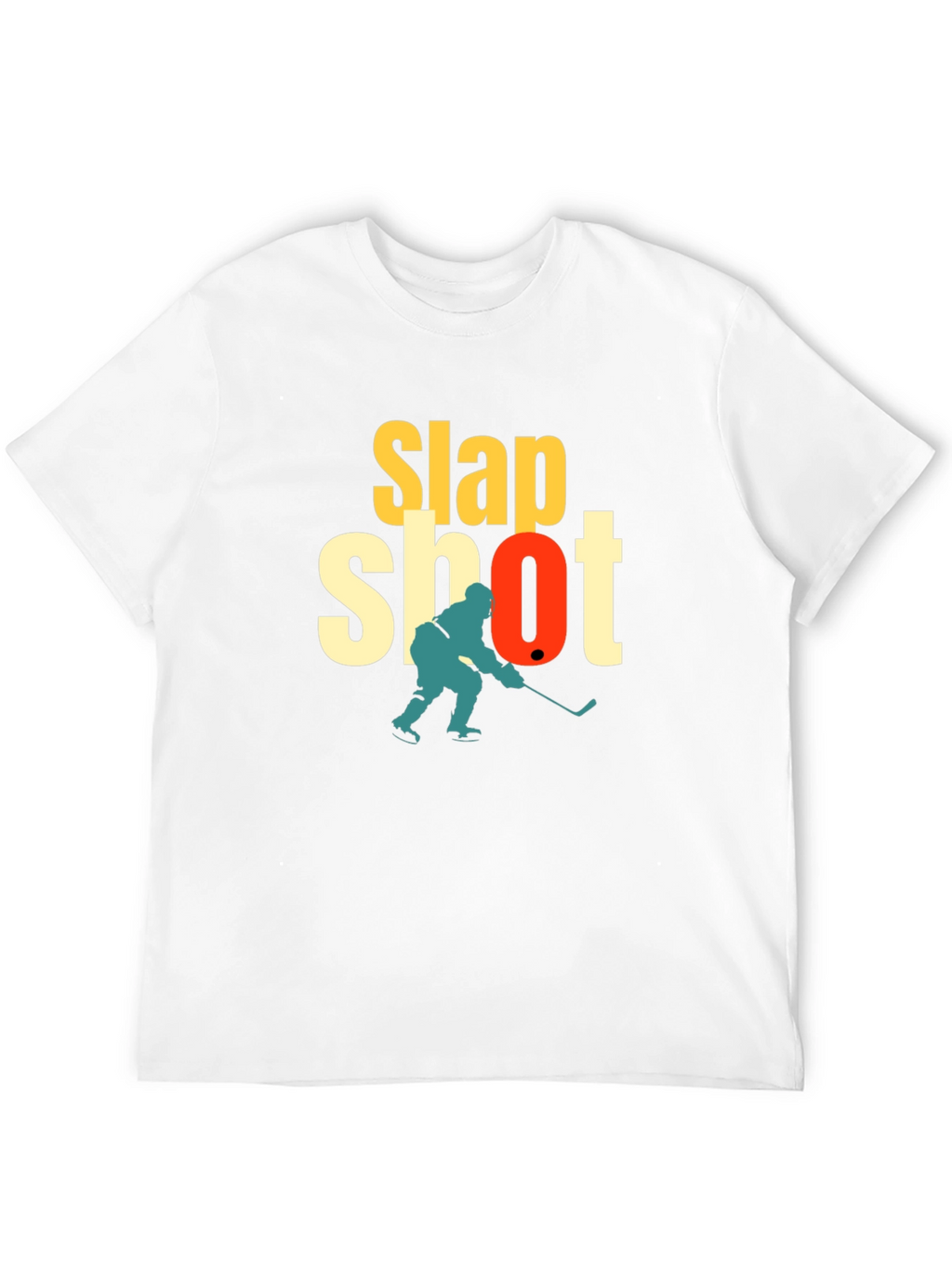 Slap Shot Hockey Graphic T-Shirt - Black
