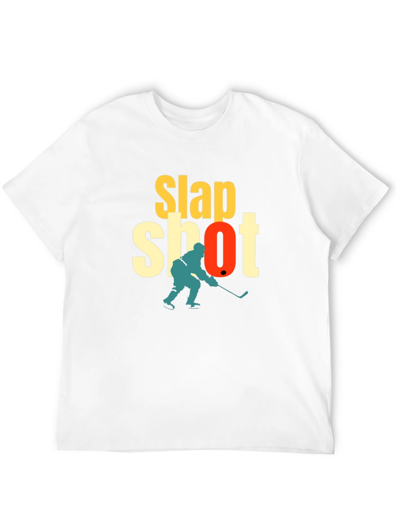 Slap Shot Hockey Graphic T-Shirt - Black