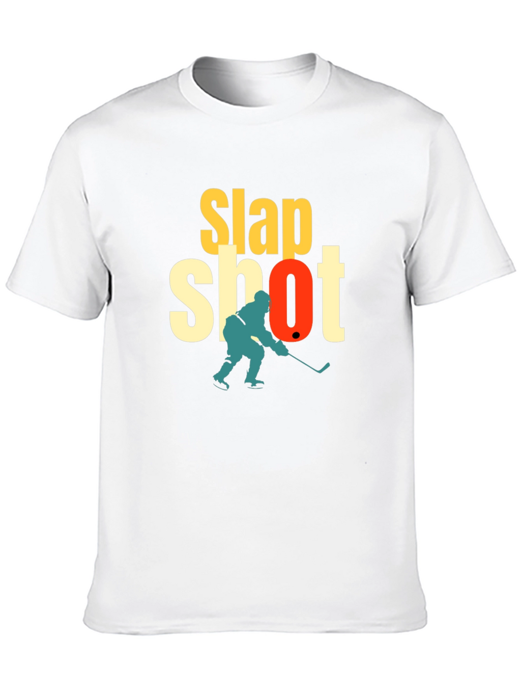 Slap Shot Hockey Graphic T-Shirt - Black