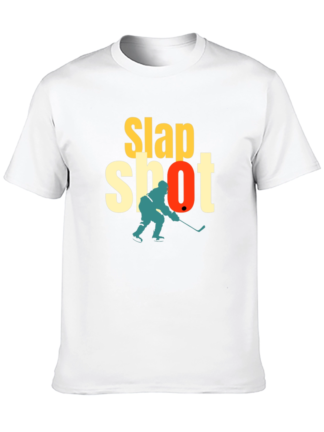 Slap Shot Hockey Graphic T-Shirt - Black