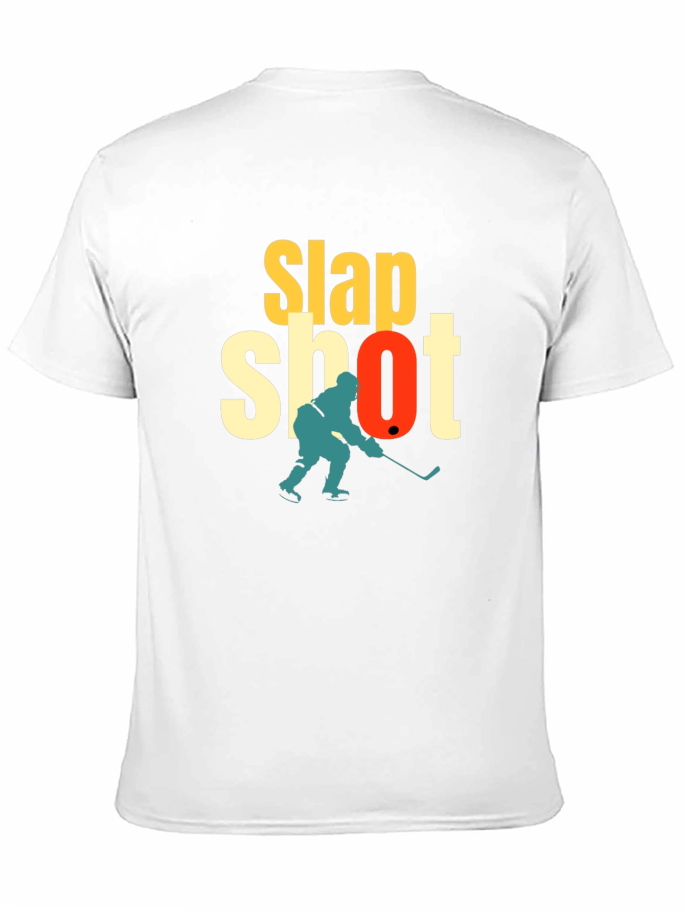 Slap Shot Hockey Graphic T-Shirt - Black