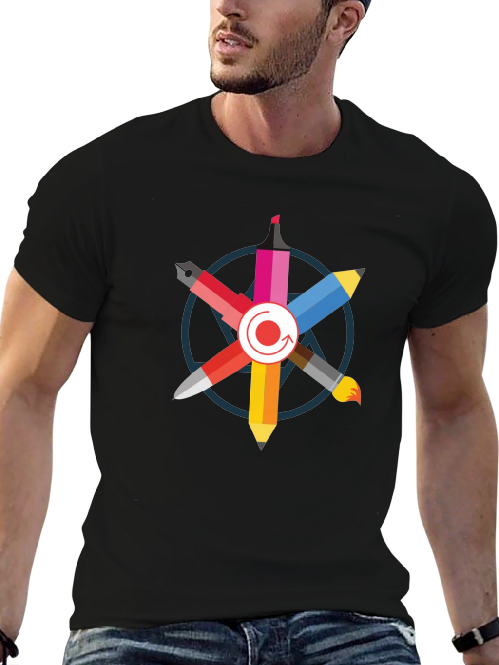Creative Artists Palette T-Shirt - Black