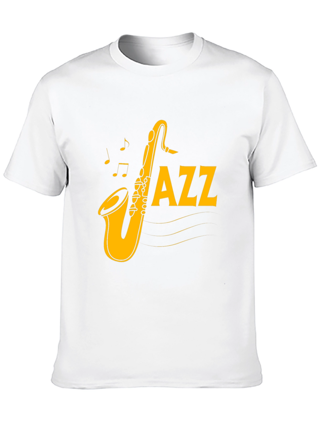 Jazz Saxophone Graphic Black T-Shirt