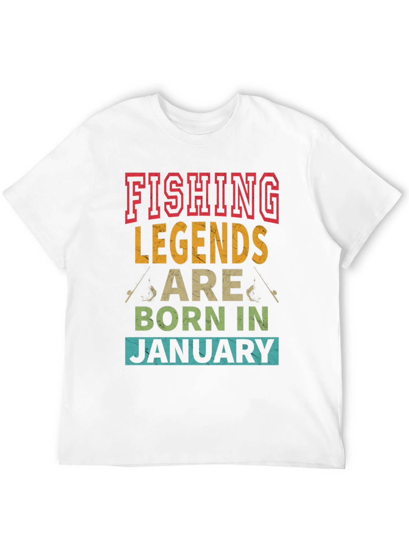 Fishing Legends January Birthday T-Shirt