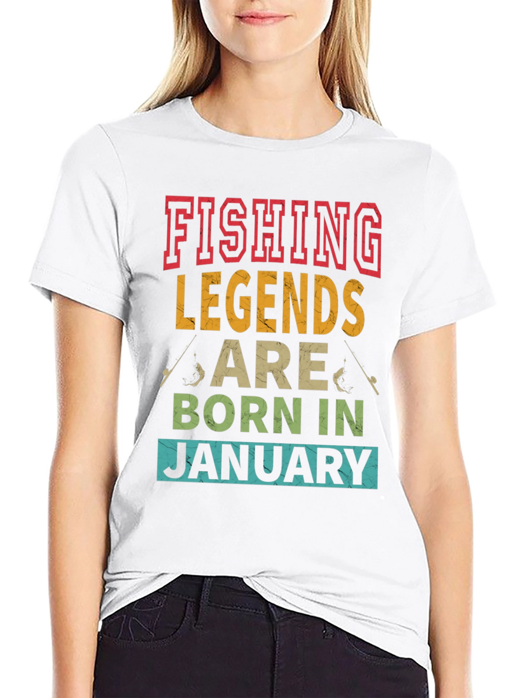 Fishing Legends January Birthday T-Shirt