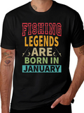 Fishing Legends January Birthday T-Shirt