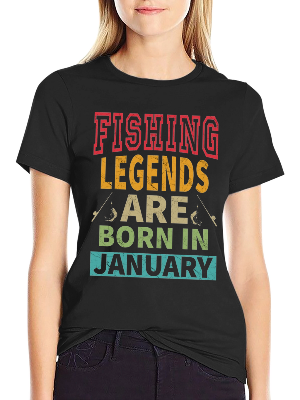Fishing Legends January Birthday T-Shirt