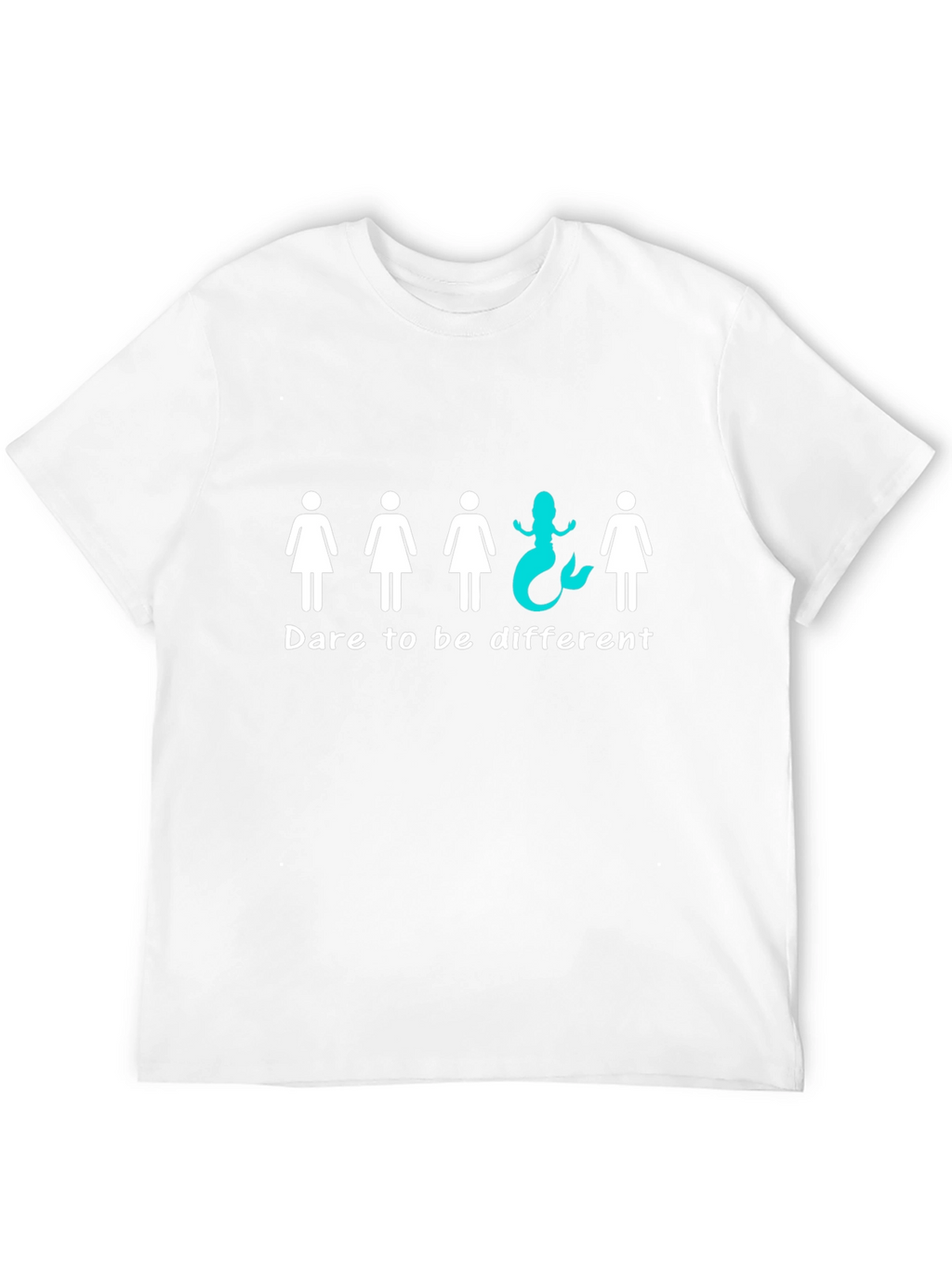 Dare to Be Different T-Shirt Mermaid Black Unisex