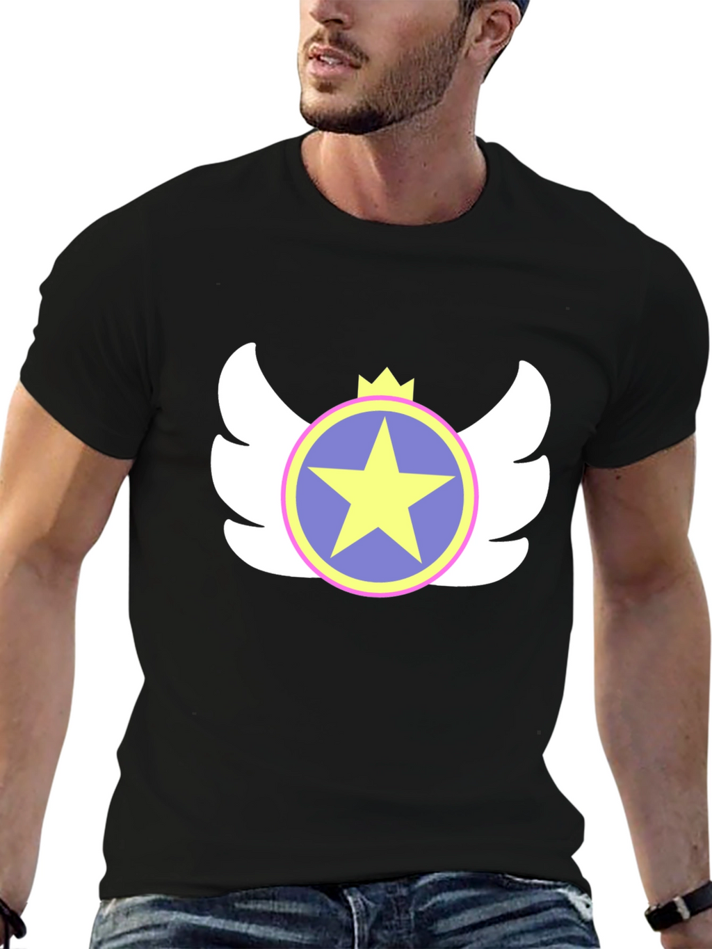 Star Emblem Black T-Shirt
