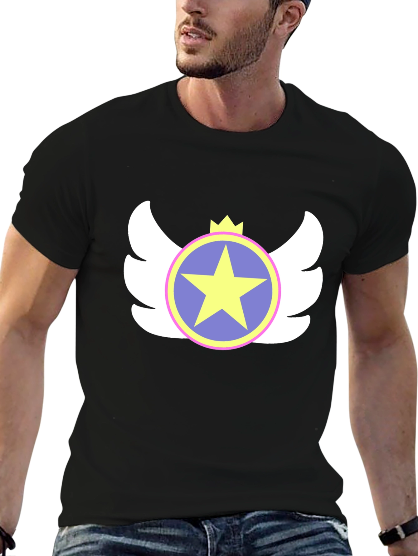 Star Emblem Black T-Shirt