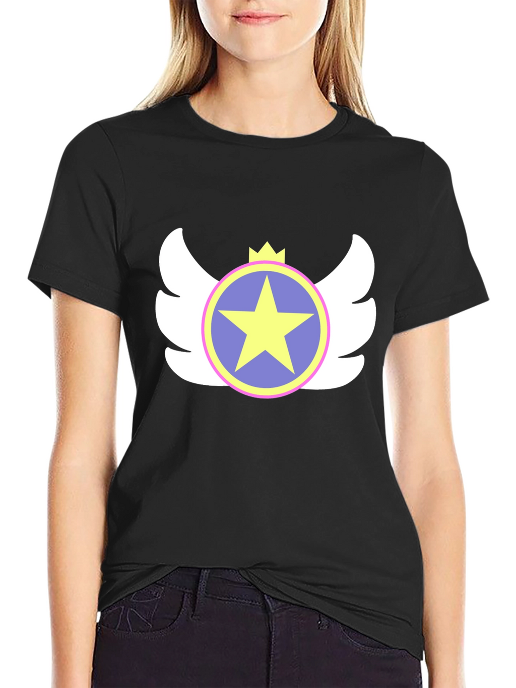 Star Emblem Black T-Shirt