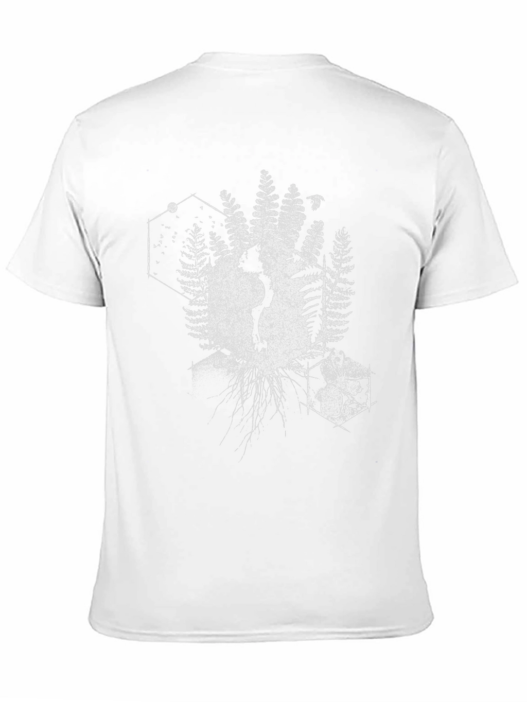 Geometric Nature T-Shirt - Black Cotton Tee